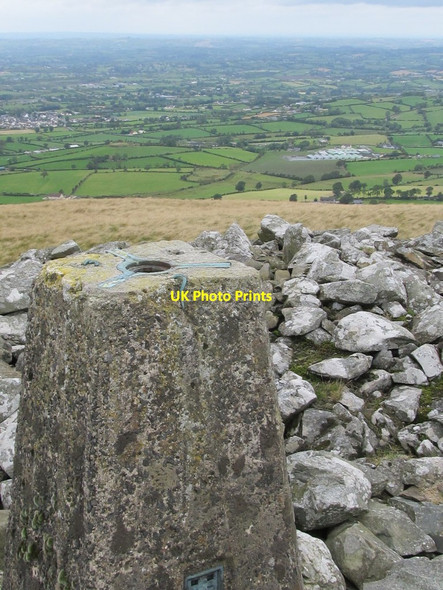 Photo 6"x4" Triangulation Pillar on the northern summit of Carnadranna Mayobridge c2011