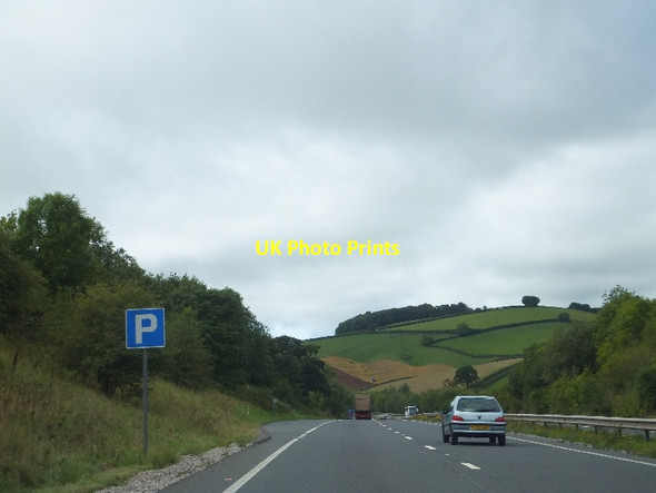 Photo 6"x4" Lay-by beside A38 passing Bickington Bickington\/SX7972 c2011