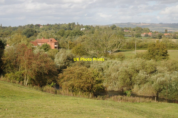 Photo 6"x4" View over Upper Lode Tewkesbury c2011