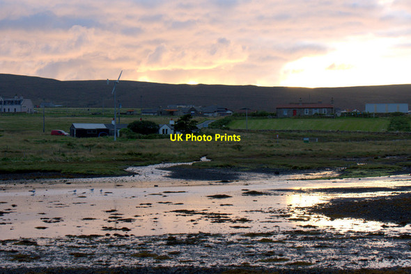 Photo 6"x4" September sunset over the Houb, Baltasound Baltasound c2011