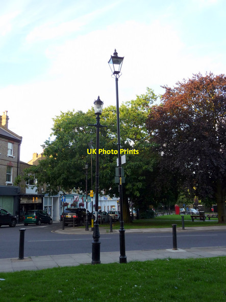 Photo 6"x4" Lamp Posts, Winchmore Hill Green, London N21 Southgate\/TQ3094 c2011
