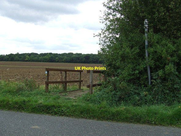 Photo 6"x4" Footpath And Bridge Weston Green\/TL6252 c2011