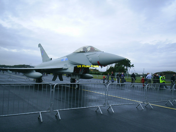 Photo 6"x4" RAF Leuchars; 6 Sqn Typhoon 2011 Guardbridge c2011