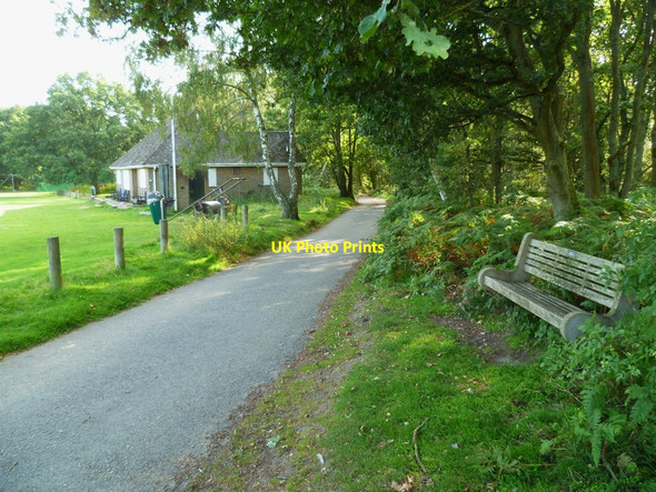 Photo 6"x4" Road through sports ground on Albury Heath Albury\/TQ0547 c2011