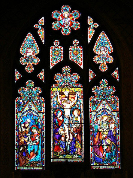 Photo 6"x4" Stained glass window (5 of 5) St Peter's Church, Marlborough Marlborough\/SU1869 c2011