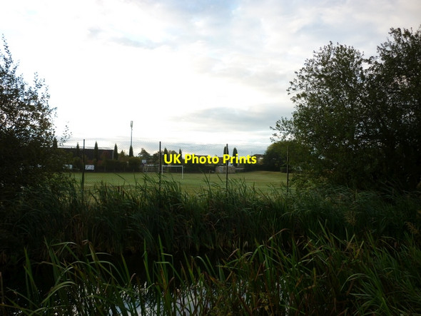 Photo 6"x4" A playing field next to the canal Aldridge c2011