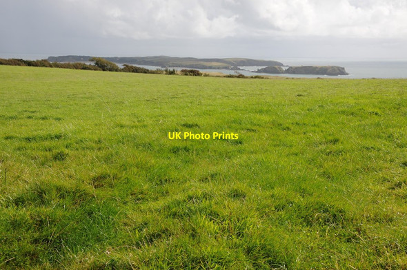 Photo 6"x4" View to Caldey Island Tenby\/Dinbych-y-pysgod c2011