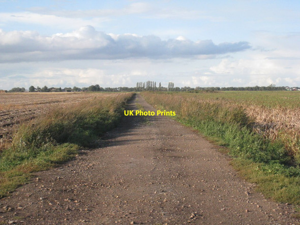 Photo 6"x4" Track to the site of Cattle Carr Farm Misterton\/SK7694 c2011