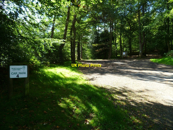 Photo 6"x4" Hurtwood Control Car Park number 4 Peaslake c2011