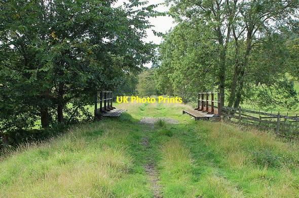 Photo 6"x4" Ex-railway bridge over the Weston Burn, Stobo Bellspool c2011