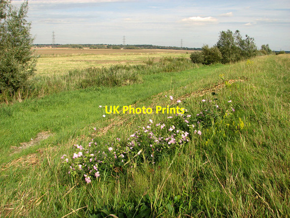 Photo 6"x4" Farmland north of the River Nar, Setchey Setchey c2011