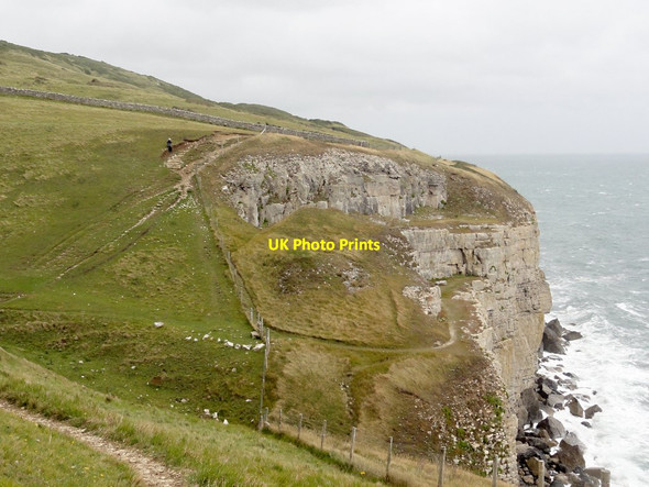 Photo 6"x4" Purbeck Cliffs Swanage c2011
