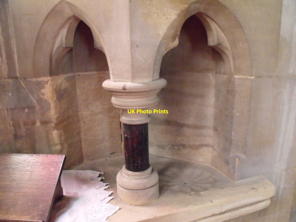 Photo 6"x4" Piscina in All Saints' Church, Harby Harby\/SK8770 c2011