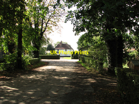 Photo 6"x4" Driveway to Weybread Hall Weybread c2011