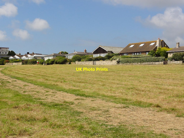 Photo 6"x4" Houses Near the Sea Swanage c2011