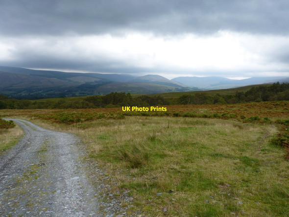 Photo 6"x4" The Lairig track and fields above Coirechoille farm Inverroy c2011