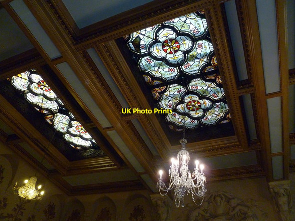 Photo 6"x4" Philharmonic, ceiling lanterns Liverpool c2011