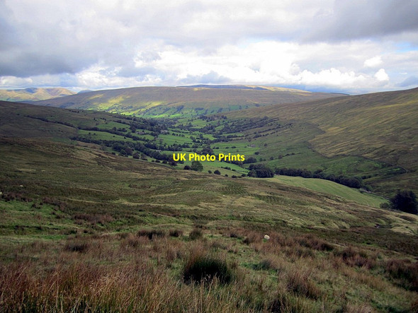 Photo 6"x4" White Shaw above Deepdale Head Combe Gill\/SD7282 c2011