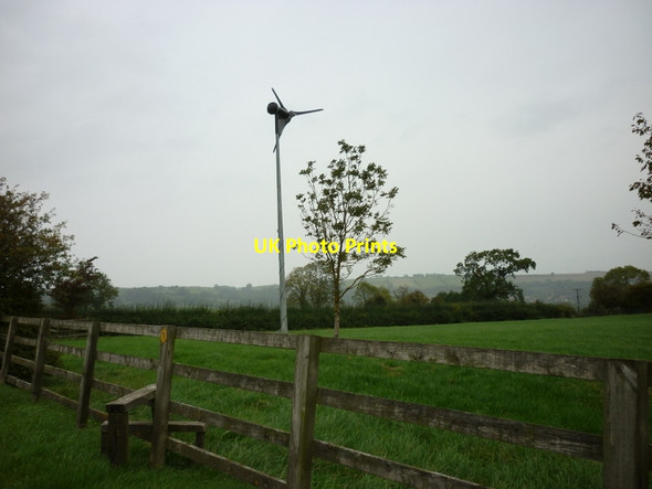 Photo 6"x4" A wind turbine at Thorpe Grange Ampleforth c2011