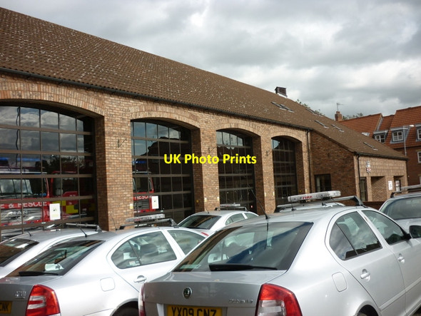Photo 6"x4" A fire station or a car park Beverley c2011