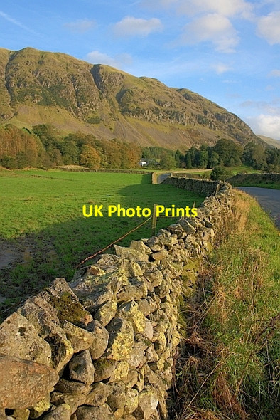 Photo 6"x4" Dry Stone Wall Alongside the St. John's in the Vale Road Birkett Mire c2011