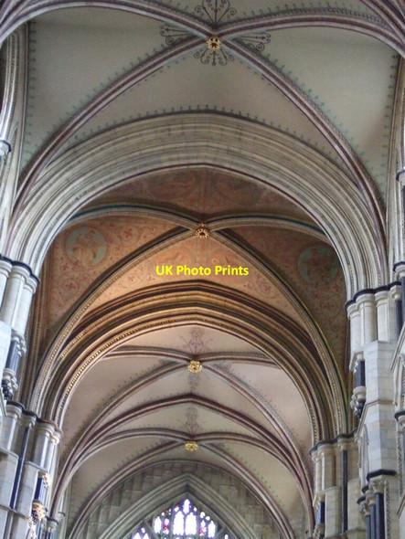 Photo 6"x4" Roof vaulting in Beverley Minster nave Beverley c2011