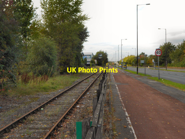 Photo 6"x4" Railway Line, Barton Dock Road Stretford\/SJ7994 c2011