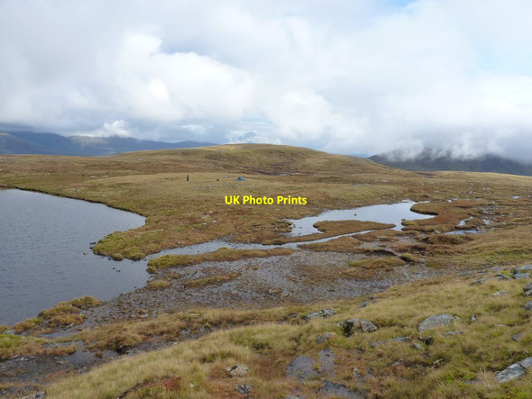 Photo 6"x4" The eastern end of Loch a' Ch\u00c3\u00b2inich, and the ridge of An Elric Loch a' Ch\u00f2inich c2011