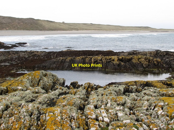 Photo 6"x4" Highly stratified rocks at Benderg Bay Ballyhornan c2011
