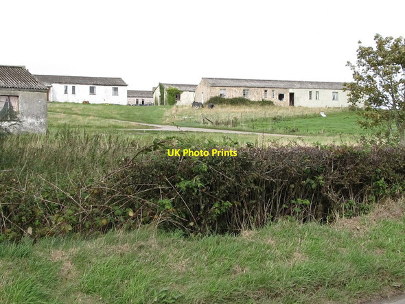 Photo 6"x4" Former RAF buildings above the western end of Killard Road Ballyhornan c2011