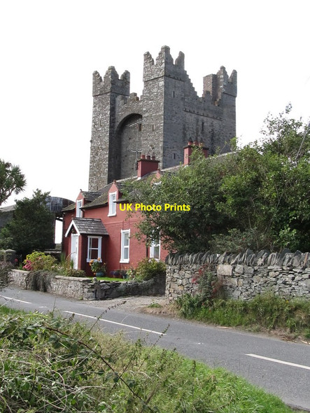Photo 6"x4" Cottages adjoining Kilclief Castle Ballyhornan c2011