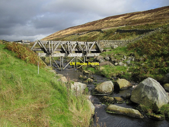 Photo 6"x4" Bridge over Gate Up Gill, Grimwith Reservoir Hebden c2011