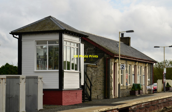Photo 6"x4" Barrhill station and signal cabin Barrhill\/NX2382 c2011