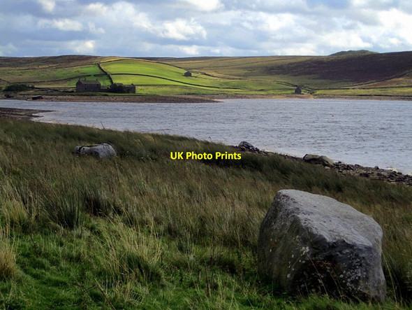 Photo 6"x4" East end of Grimwith Reservoir Skyreholme c2011
