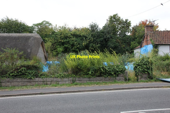 Photo 6"x4" Blue tarp marks the place Harwell\/SU4989 c2011