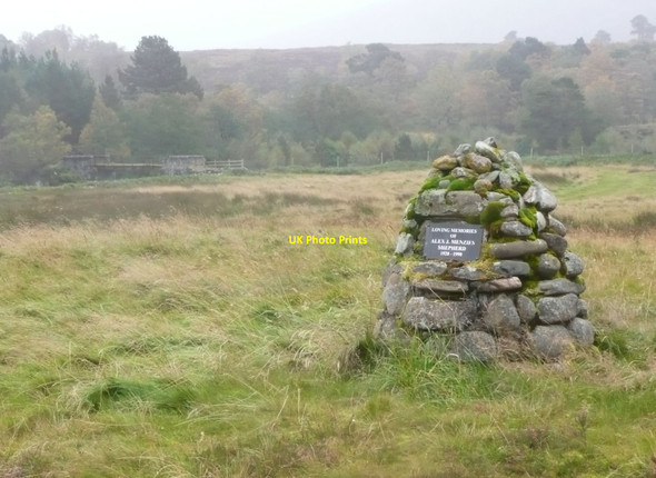 Photo 6"x4" Memorial beside the sheepfold Bridge of Gaur c2011