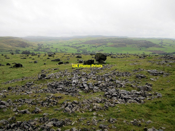 Photo 6"x4" Limestone and erratic boulders at Norber Austwick c2011