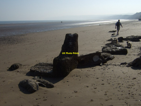 Photo 6"x4" Hunmanby Sands Filey c2011