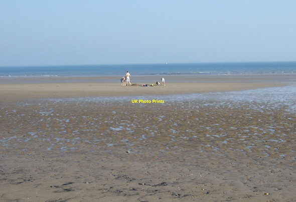 Photo 6"x4" Muston Sands at low tide Filey c2011