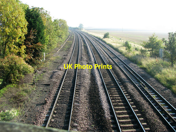 Photo 6"x4" Railway line through new Barnetby Melton Ross c2011