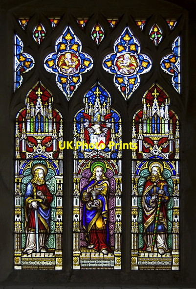 Photo 6"x4" Stained glass, St Mary, Westwell, Kent Dunn Street\/TQ9948 c2011