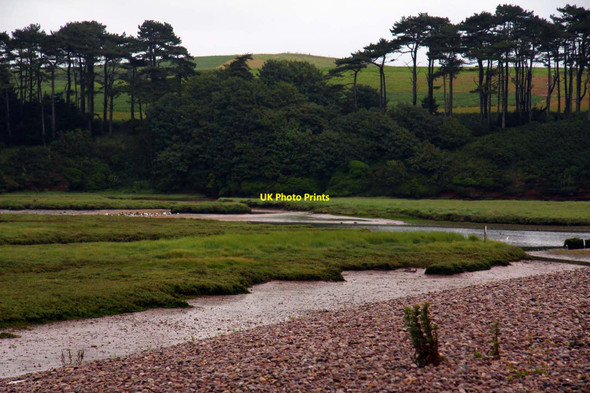 Photo 6"x4" Looking towards the Otter Estuary Nature Reserve Budleigh Salterton c2011
