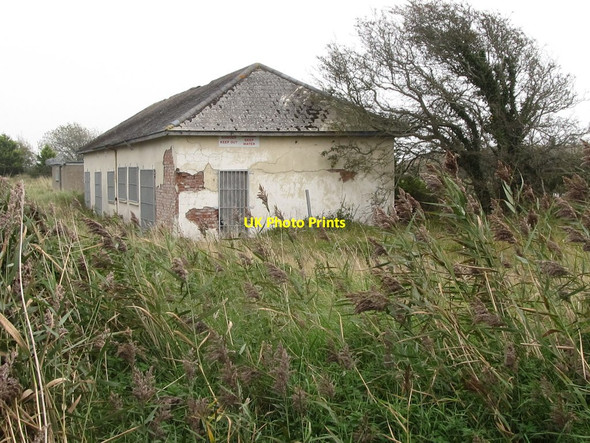 Photo 6"x4" Water management buildings at the Ballygilbert Reservoir Killough c2011