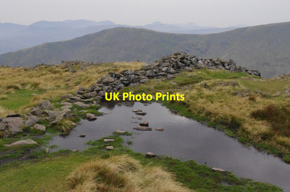 Photo 6"x4" Puddle on Dove Crag Dove Crag\/NY3710 c2011