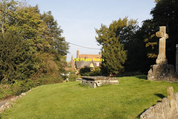 Photo 6"x4" Houses through the trees Harwell\/SU4989 c2011