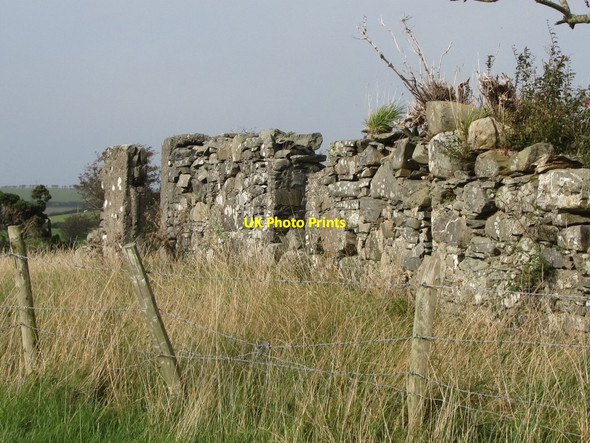 Photo 6"x4" Ruined cottage on the Carrowbane Road Killough c2011
