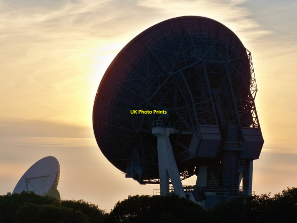Photo 6"x4" Goonhilly Earth Station At Sunset Traboe c2011