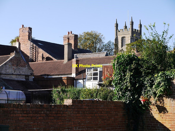 Photo 6"x4" Roofs, chimneys and church tower from East End, Sedgefield Sedgefield c2011