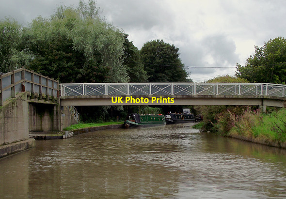 Photo 6"x4" Canal footbridge at Anderton, Cheshire Northwich c2011