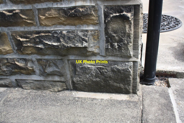 Photo 6"x4" Benchmark on #38 Oak Avenue Bingley\/SE1139 c2011